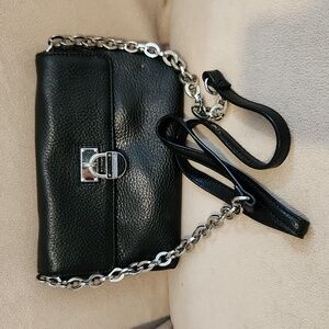 Calvin Klein black with silver accessories crossbody bag...like new